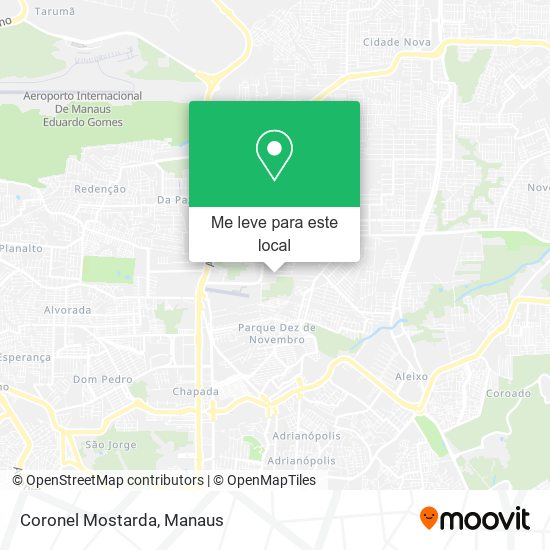 Coronel Mostarda mapa