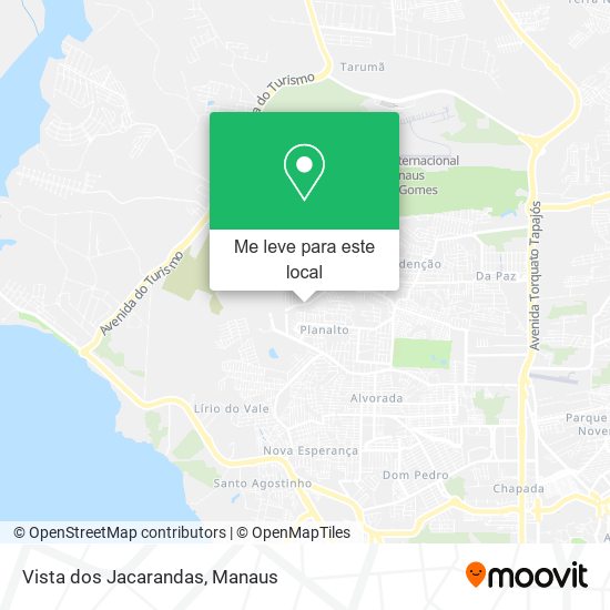 Vista dos Jacarandas mapa
