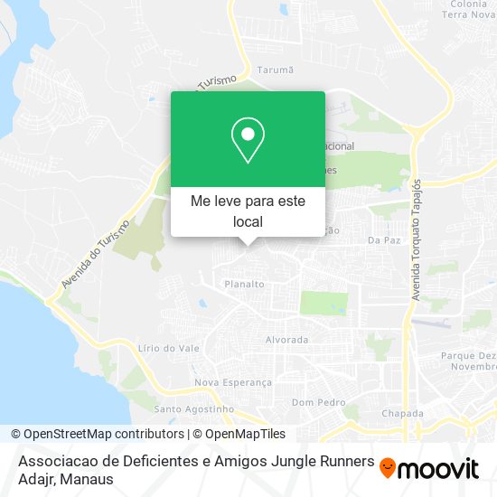 Associacao de Deficientes e Amigos Jungle Runners Adajr mapa