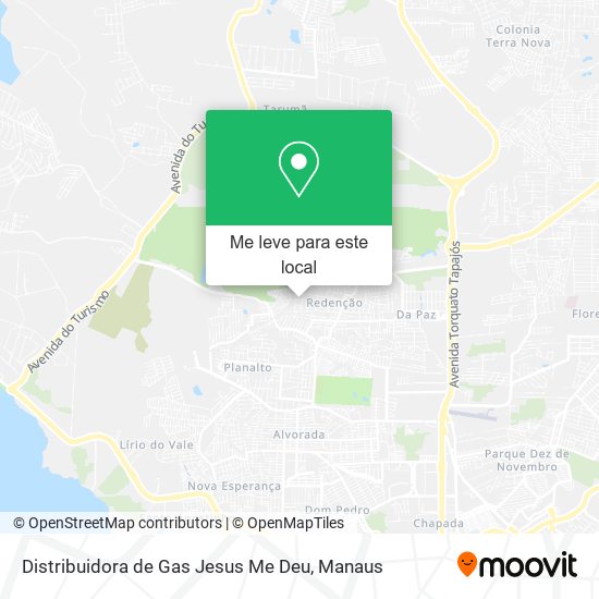 Distribuidora de Gas Jesus Me Deu mapa