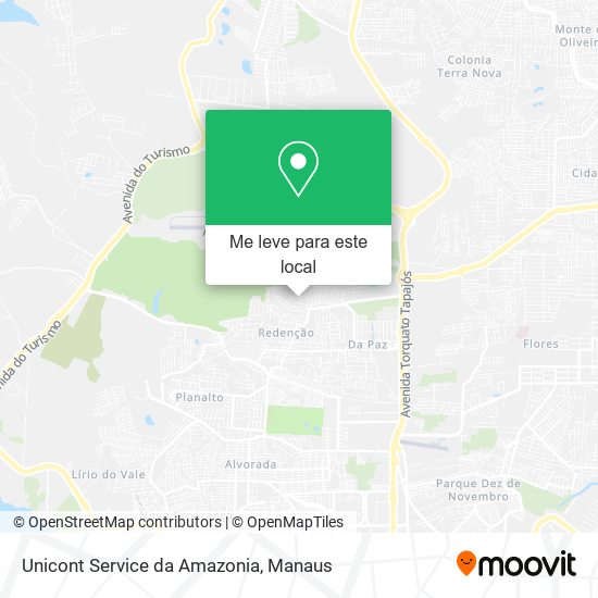Unicont Service da Amazonia mapa