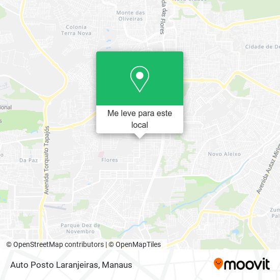 Auto Posto Laranjeiras mapa