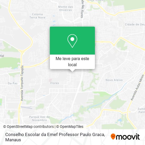 Conselho Escolar da Emef Professor Paulo Graca mapa