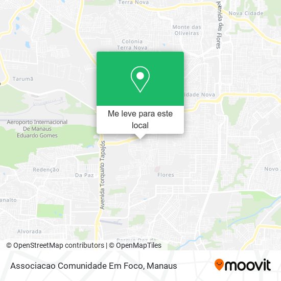 Associacao Comunidade Em Foco mapa