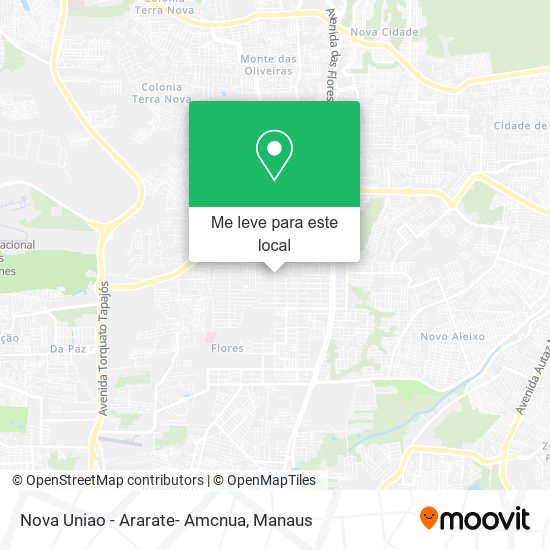 Nova Uniao - Ararate- Amcnua mapa
