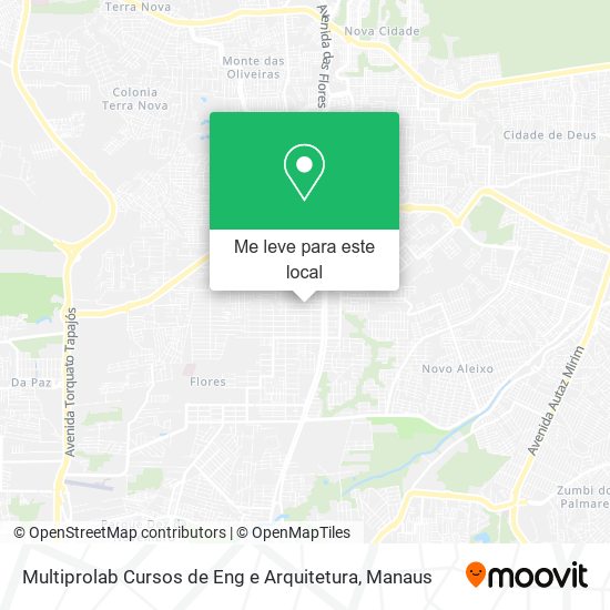 Multiprolab Cursos de Eng e Arquitetura mapa