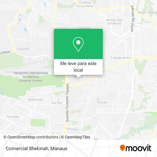 Comercial Shekinah mapa