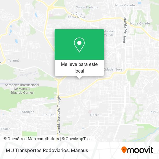 M J Transportes Rodoviarios mapa