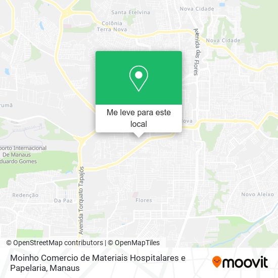 Moinho Comercio de Materiais Hospitalares e Papelaria mapa