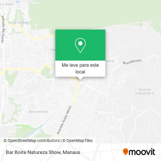 Bar Boite Natureza Show mapa