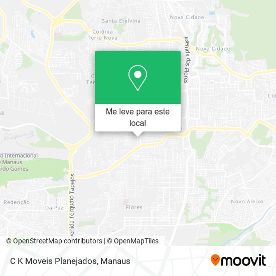 C K Moveis Planejados mapa