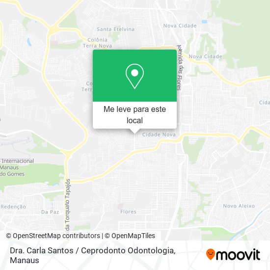 Dra. Carla Santos / Ceprodonto Odontologia mapa