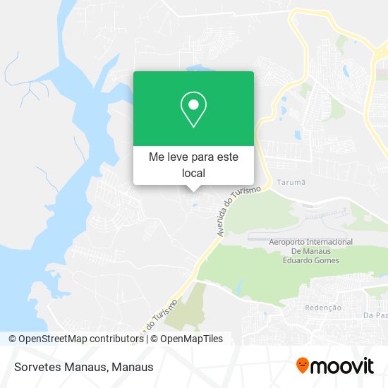 Sorvetes Manaus mapa
