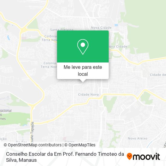 Conselho Escolar da Em Prof. Fernando Timoteo da Silva mapa