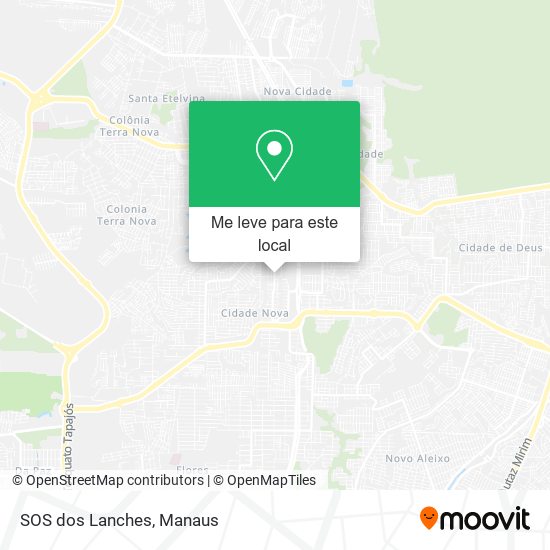 SOS dos Lanches mapa