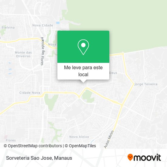 Sorveteria Sao Jose mapa