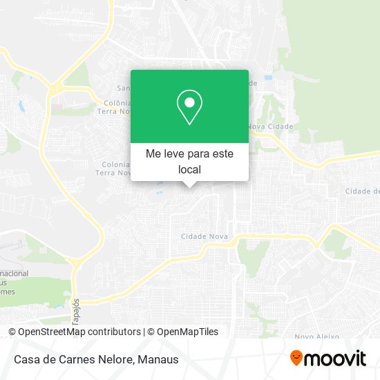 Casa de Carnes Nelore mapa