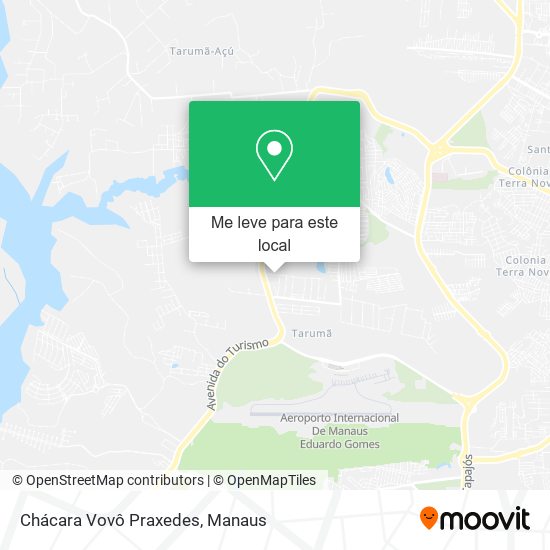 Chácara Vovô Praxedes mapa