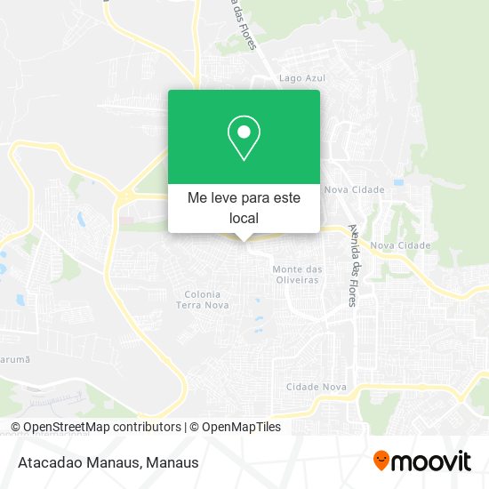 Atacadao Manaus mapa