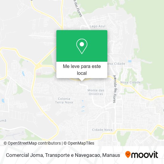 Comercial Joma, Transporte e Navegacao mapa