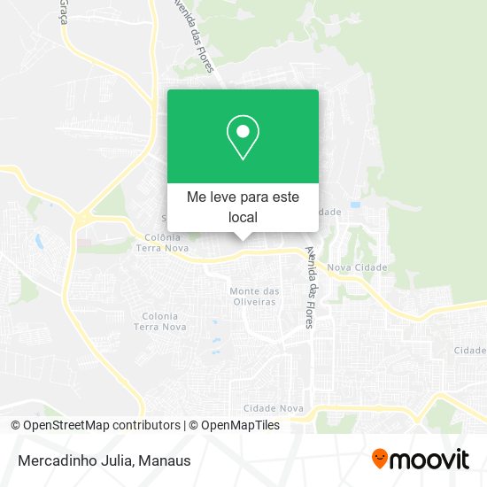 Mercadinho Julia mapa