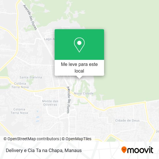 Delivery e Cia Ta na Chapa mapa