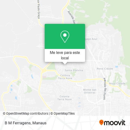 B M Ferragens mapa