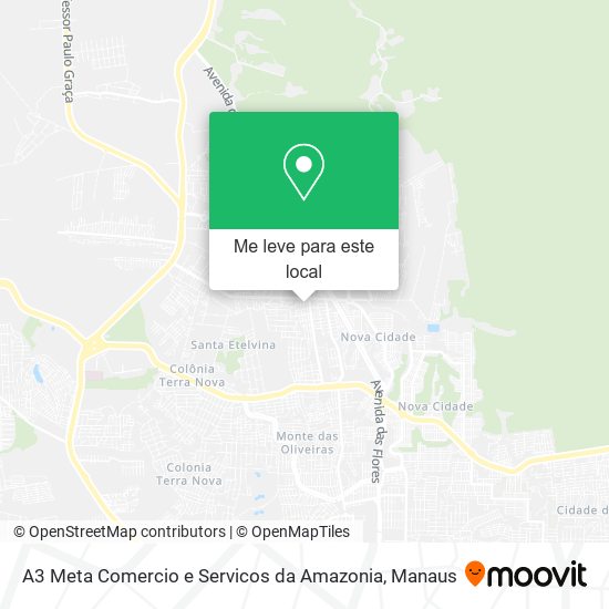 A3 Meta Comercio e Servicos da Amazonia mapa