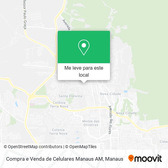 Compra e Venda de Celulares Manaus AM mapa