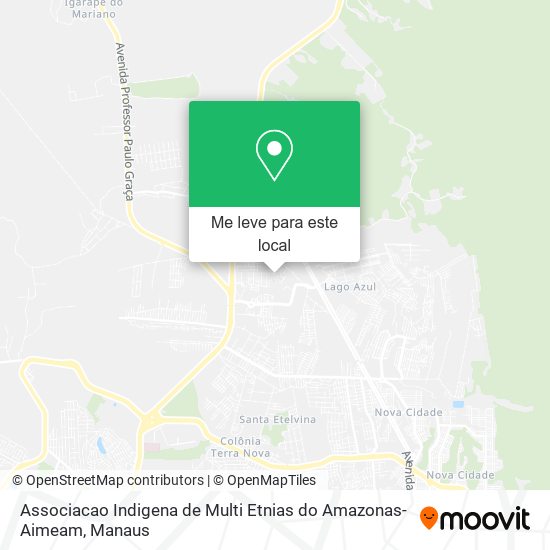 Associacao Indigena de Multi Etnias do Amazonas-Aimeam mapa