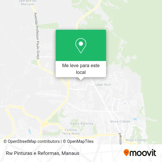 Rw Pinturas e Reformas mapa