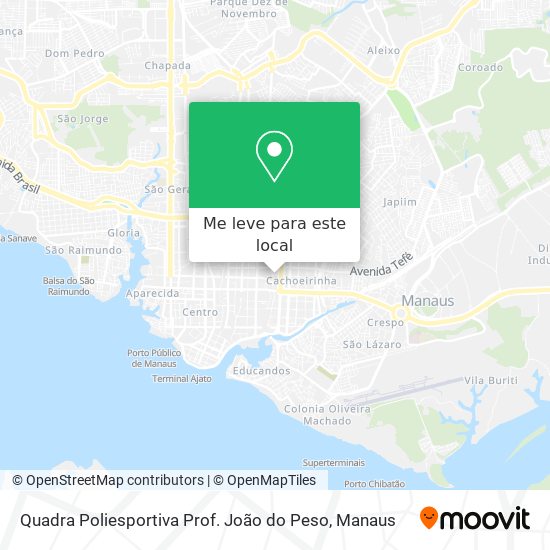 Quadra Poliesportiva Prof. João do Peso mapa