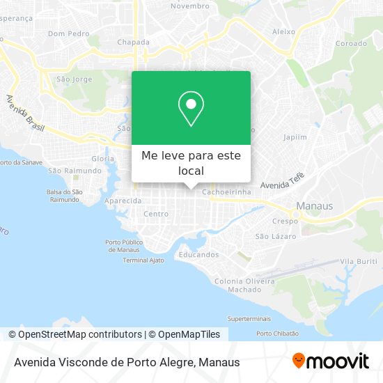 Avenida Visconde de Porto Alegre mapa