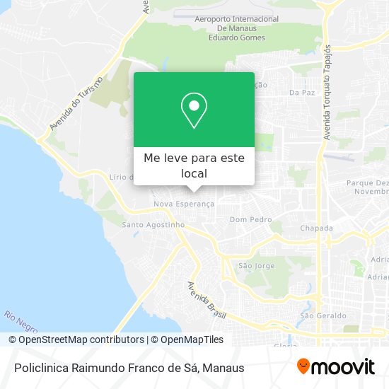 Policlinica Raimundo Franco de Sá mapa