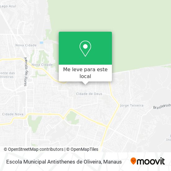 Escola Municipal Antisthenes de Oliveira mapa