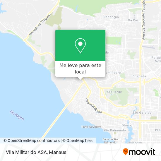 Vila Militar do ASA mapa
