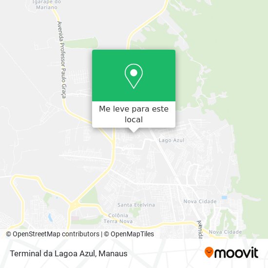 Terminal da Lagoa Azul mapa