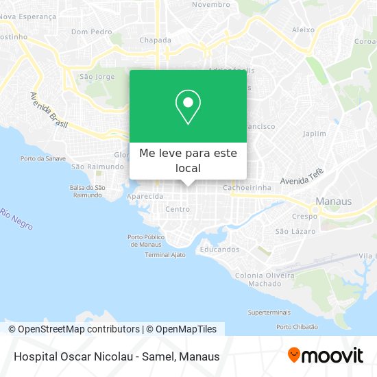 Hospital Oscar Nicolau  - Samel mapa