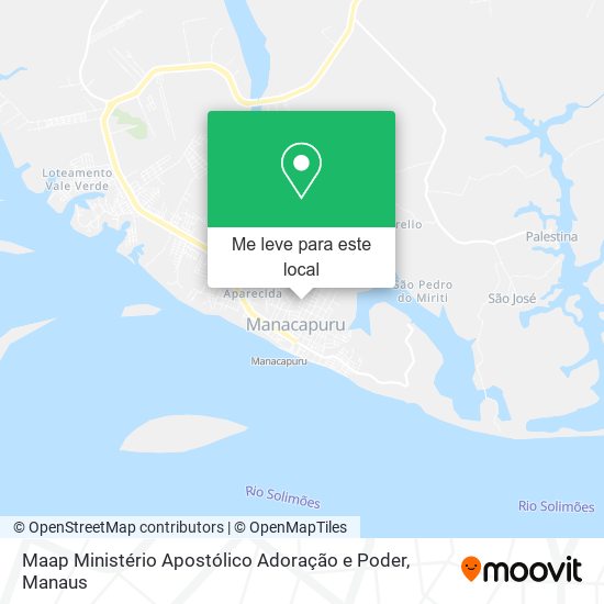 Maap Ministério Apostólico Adoração e Poder mapa