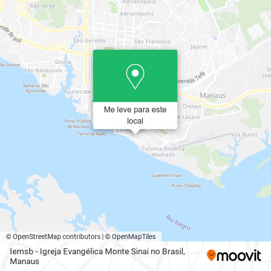 Iemsb - Igreja Evangélica Monte Sinai no Brasil mapa