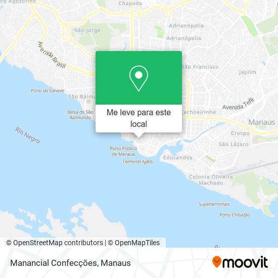 Manancial Confecções mapa