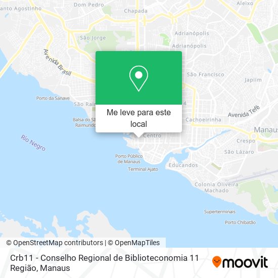 Crb11 - Conselho Regional de Biblioteconomia 11 Região mapa