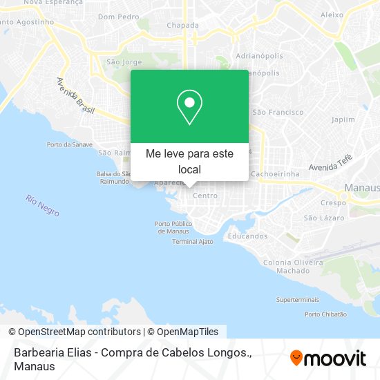 Barbearia Elias - Compra de Cabelos Longos. mapa