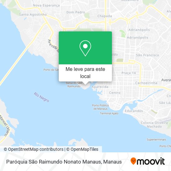 Paróquia São Raimundo Nonato Manaus mapa