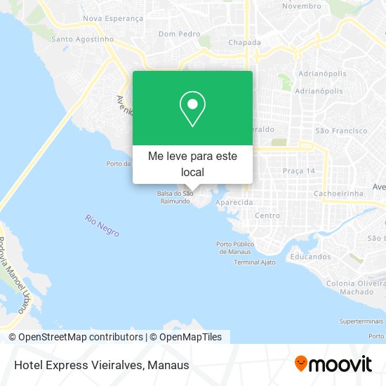 Hotel Express Vieiralves mapa