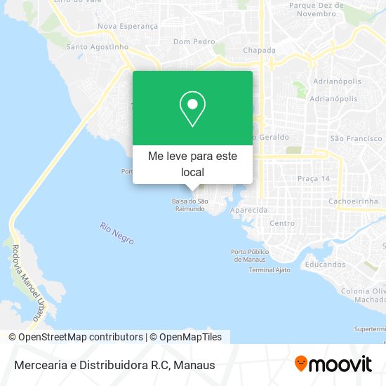 Mercearia e Distribuidora R.C mapa