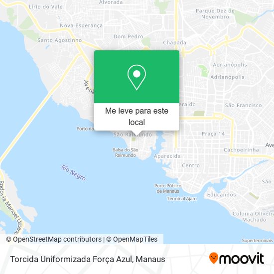 Torcida Uniformizada Força Azul mapa