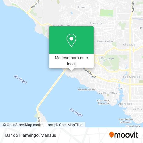 Bar do Flamengo mapa