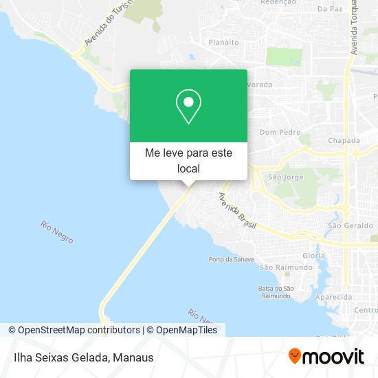 Ilha Seixas Gelada mapa