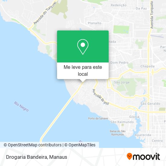 Drogaria Bandeira mapa